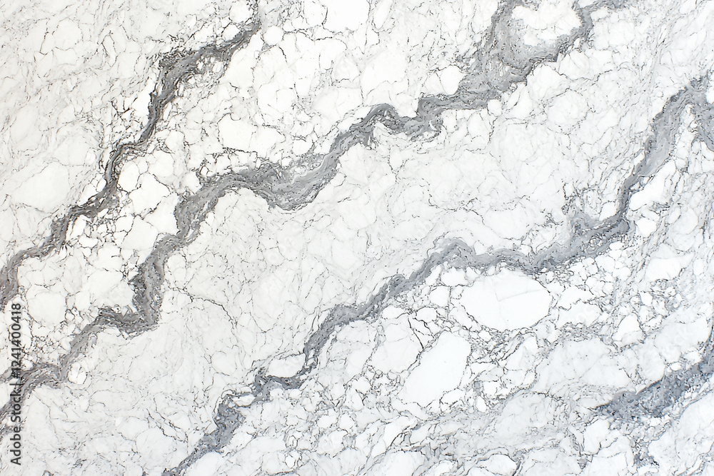 Poster polished marble pattern in soft white and gray veining creates an elegant, timeless surface for vari