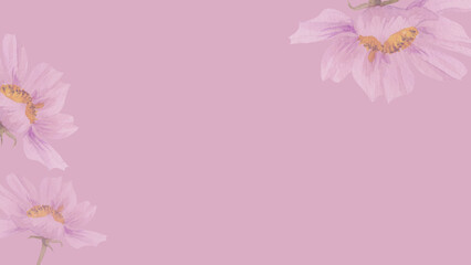 Fototapeta premium pink background flowers