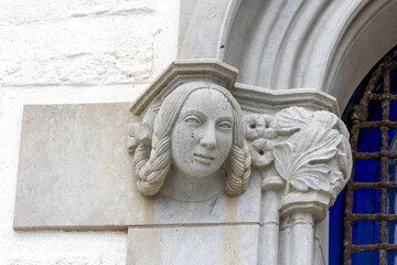 Obraz premium Maricel Palace, Sitges, Catalonia, Spain. Reliefs