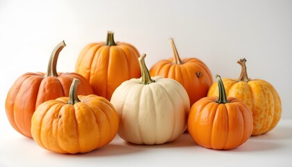 pumpkins on the ground