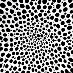 Aerial view of leopard skin vector flat pattern