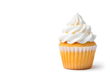 Lemon Meringue Tart isolated on white background