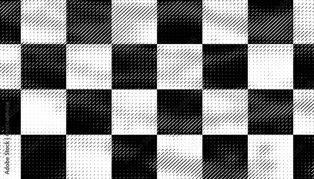 Poster black and white smooth transition of geometric pattern. for modern background and jersey design. ful