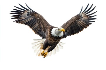 Obraz premium a Eagle isolated on white background 