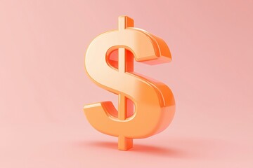 Obraz premium 3d Dollar Sign isolated on background