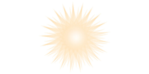 Obraz premium Glowing solar flare overlays with lens flare on transparent background. Glowing sunlight special lens flashlight effect on transparent background. Spot lighting with insert beams of ICE strobes. 