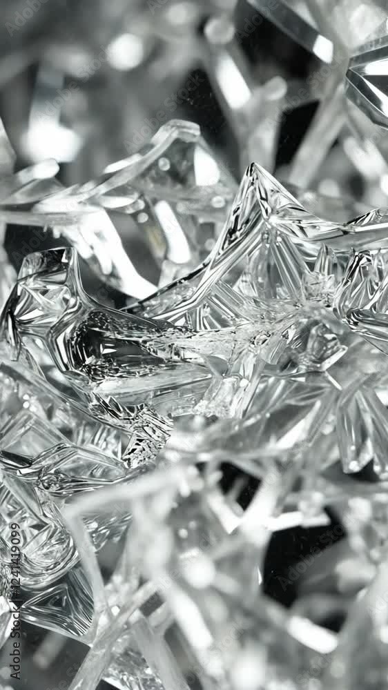 Aufkleber glimmering shards of crystal scatter light and create intricate patterns in a captivating display of