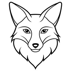 Elegant Fox Head Vector in One-Line Design
