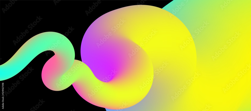 Aufkleber abstract vector background with gradient line pattern