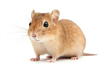 Obraz premium a gerbil, isolated on white background