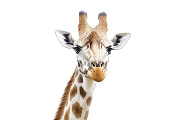 a giraffe isolated on white background