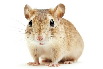 a gerbil, isolated on white background