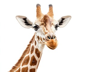 Fototapeta premium a giraffe isolated on white background