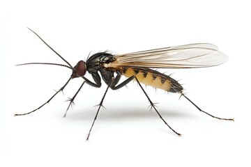 a gnat isolated on white background