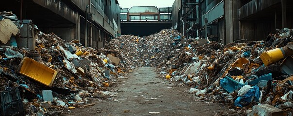 Urban Waste Alleyway Overflow