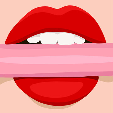 Bold Lips and Soft Pink lipstick
