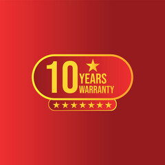 Seven Star with Shape Yellow Color 10 Years Warranty icon