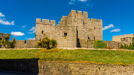 Naklejka premium Castle Rushen in Castletown, Isle of Man