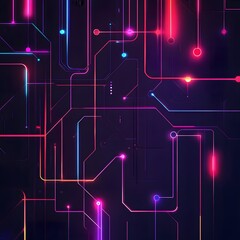 Stylish data flow representation with interconnected lines