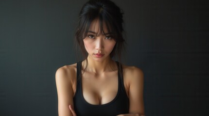 Minimal Fitness Photography with Japanese Model