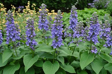 Obraz premium A vibrant bouquet of purple lilac stands out against a blurred background, bringing spring to mind