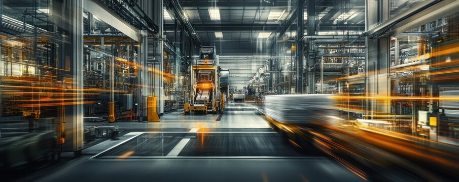 Factory automation swift product flow, modern facility