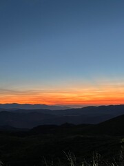 Sunrise in the mountains