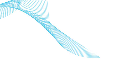 Abstract vector background with blue wavy lines. Blue wave background. Blue lines vector illustration. Curved wave. Abstract wave element.