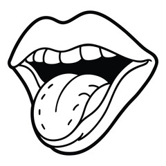 Human Tongue Whole and Half Cut - Detailed Anatomical Images for Medical and Educational Use