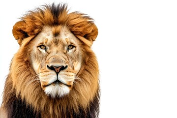 Obraz premium a lion isolated on white background