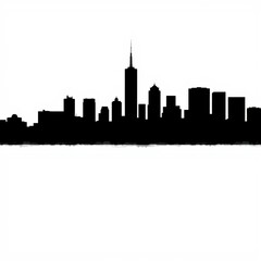 Naklejka premium Switzerland city skyline silhouette vector silhouetted skyline cityscape architecture illustration building city vector