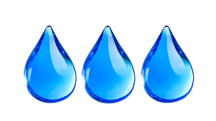 Elegant and Vibrant Blue Raindrop Splash on Transparent Glass Surface with Reflective Calming and Minimalist Composition