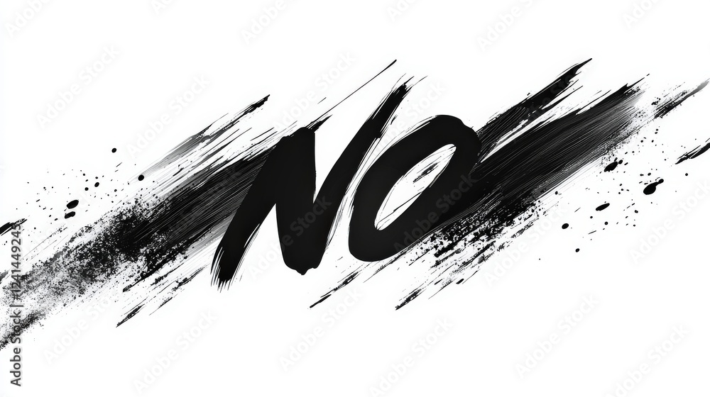 Poster bold black text 