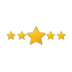 gold star on white background