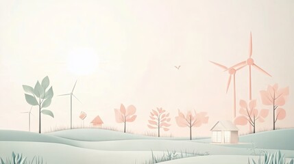 A sustainable living advertisement template