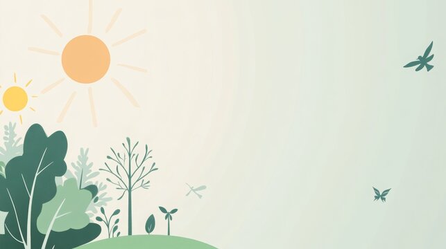 A sustainable living advertisement template