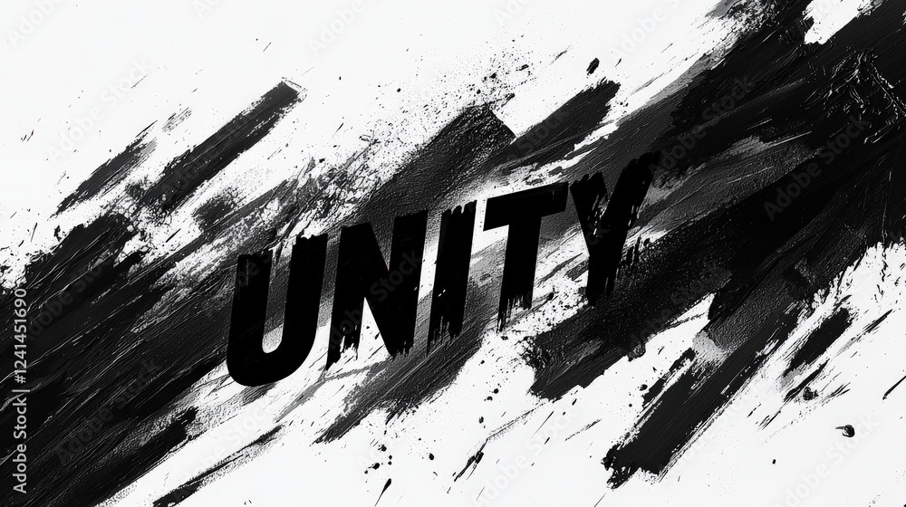 Poster bold black text 