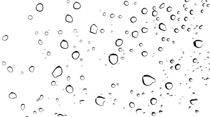 Stunning macro shot of water droplets on a glass surface creating captivating reflective patterns and textures  A minimalistic scientific inspired background with a monochrome color palette