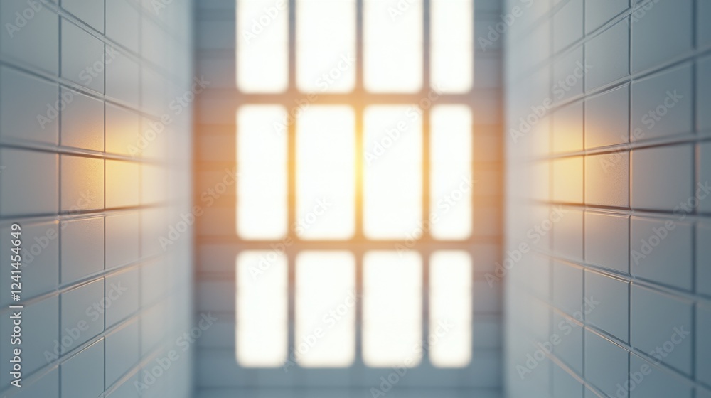 Poster bright and inviting interior space with soft lighting and modern design in a minimalistic setting