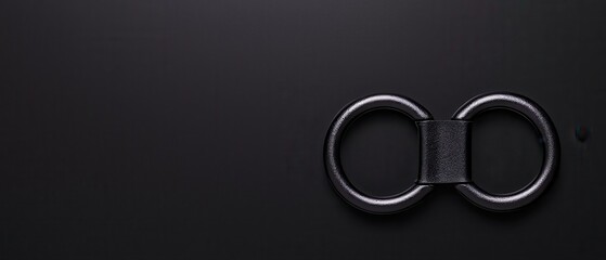 A close-up of a sleek, modern latch on a dark surface, symbolizing security and innovation.