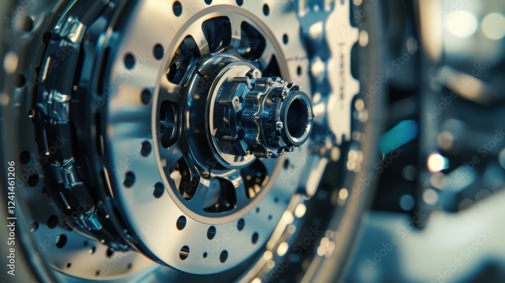 Aufkleber precision engineering: high-performance racing car brake system for optimal functionality