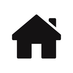 Home icon. House, real estate symbol. Vector illustration.
