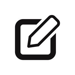 Edit pen icon. Sign up symbol. Vector illustration.