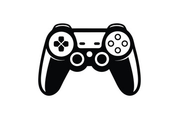 Gaming Controller Silhouette Vector Design, Gamepad Icon Illustration