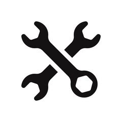 Tools icon. Wrench, service symbol. Vector illustration.