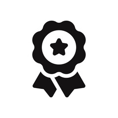 Quality certify badge icons set. Quality award ribbon symbol collection. Vector illustration.