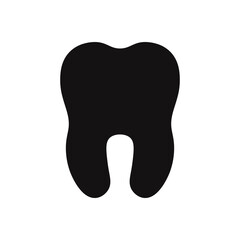 Tooth icon. Dental symbol. Vector illustration.