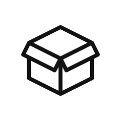 Box icon. Delivery, packaging, shipping, container symbol. Vector illustration.