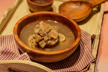 Trotter's soup served for lunch