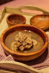 Trotter's soup served for lunch